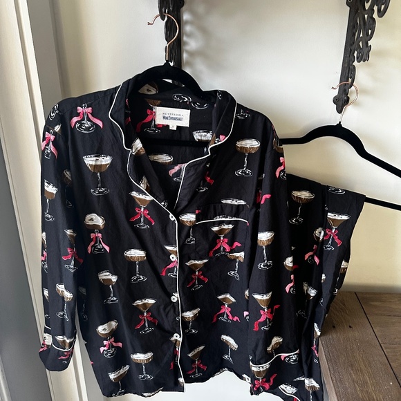 PrintFresh + Wine Enthusiast Espresso Martini Pajamas Medium Women's - Picture 2 of 6